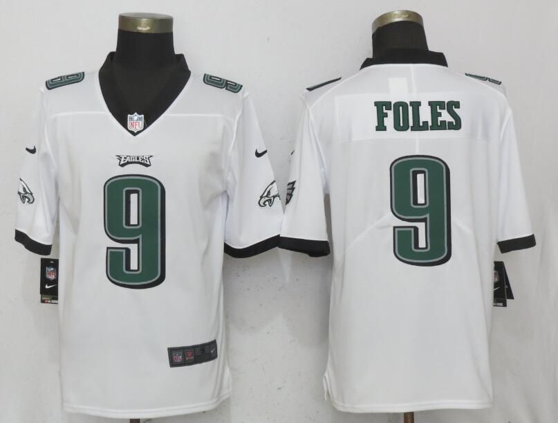 Men Philadelphia Eagles #9 Foles White Vapor Untouchable Limited Nike NFL Jerseys